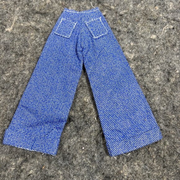 VTG Fits Barbie Doll Western Cowgirl Cowboy Denim Jean Pant Suit Denim Jacket - Picture 3 of 8